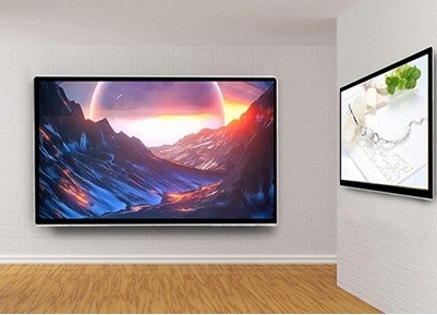 La publicité d'écran tactile accrochante montrent la vitesse fixée au mur 2.5ms de réaction