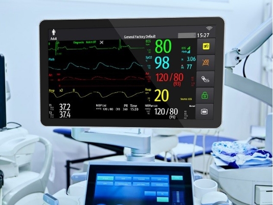 De 178 degrés d'écran tactile d'ordinateur d'effacement bonne dissipation thermique médicale rapidement