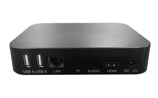 Lecteur multimédia HDMI RAM 4 Go pour le programme de gestion de sortie TV 4K 105*115*30mm