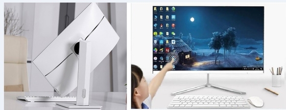 PC d'écran tactile d'affichage à cristaux liquides d'AIO 24 degrés Win10 8GB RAM de Cockwise 90 de pouce