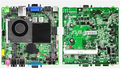 120x120mm carte mère mini PC Intel 1037U 2 cœurs 1 x interface HDMI 1 x connexion VGA
