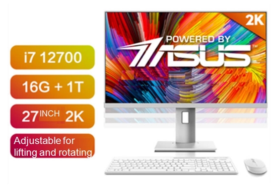 I7 12700 tout en un PC 27 pouces 16G + 1T Prix compétitif 178o Angle visuel