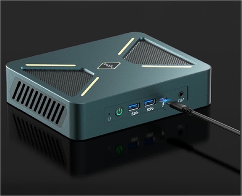 Noir/Argent 0,3 kg Mini PC Bureau hôte 128G stockage avec Wifi/CPU/OS à mettre à niveau