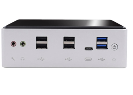 Black/Silver 256 Go SSD Mini PC avec double système d'exploitation (Windows 10/11 ou Android)