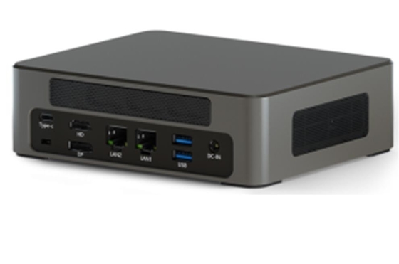 Black/Silver 256 Go SSD Mini PC avec double système d'exploitation (Windows 10/11 ou Android)